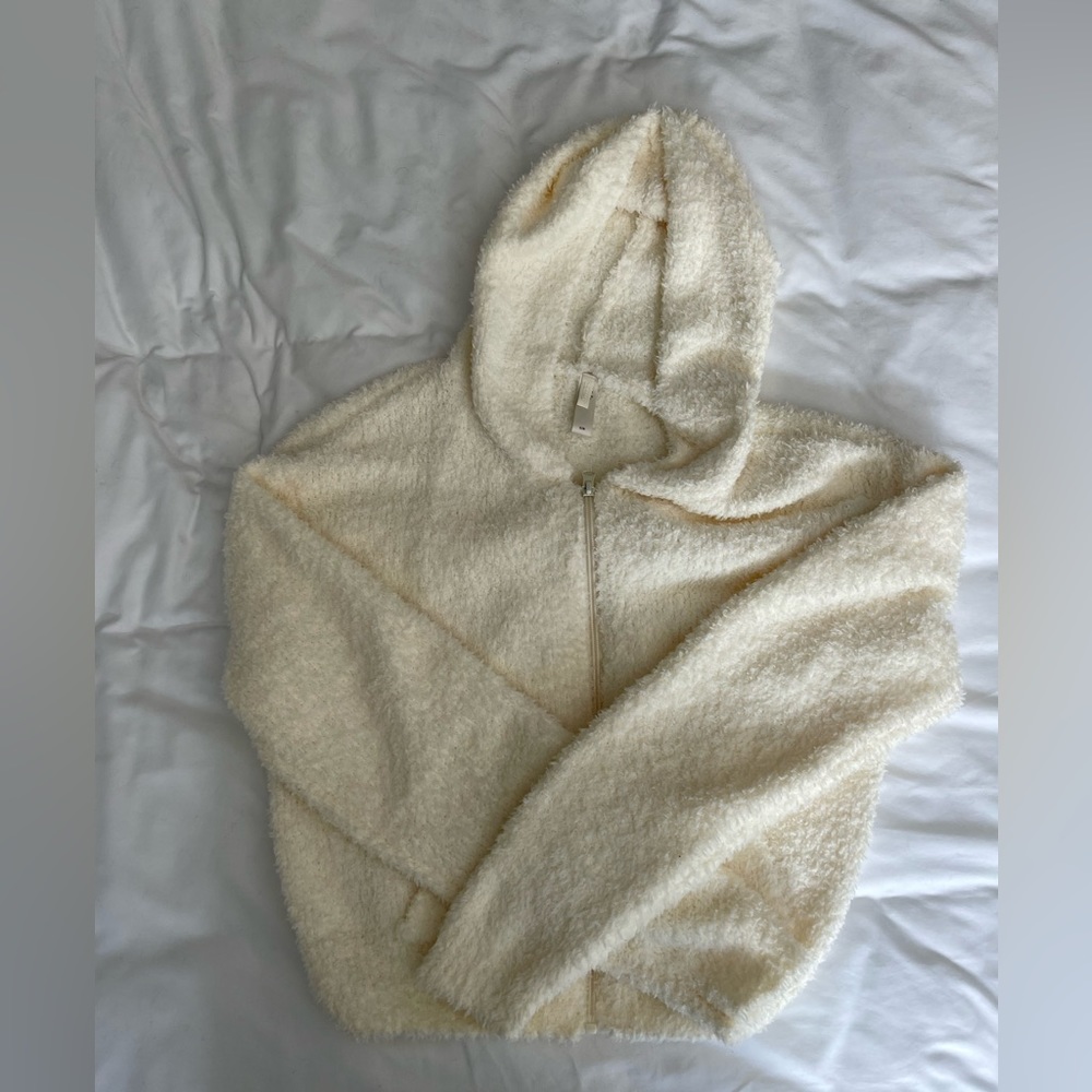 SKIMS cozy collection zip up